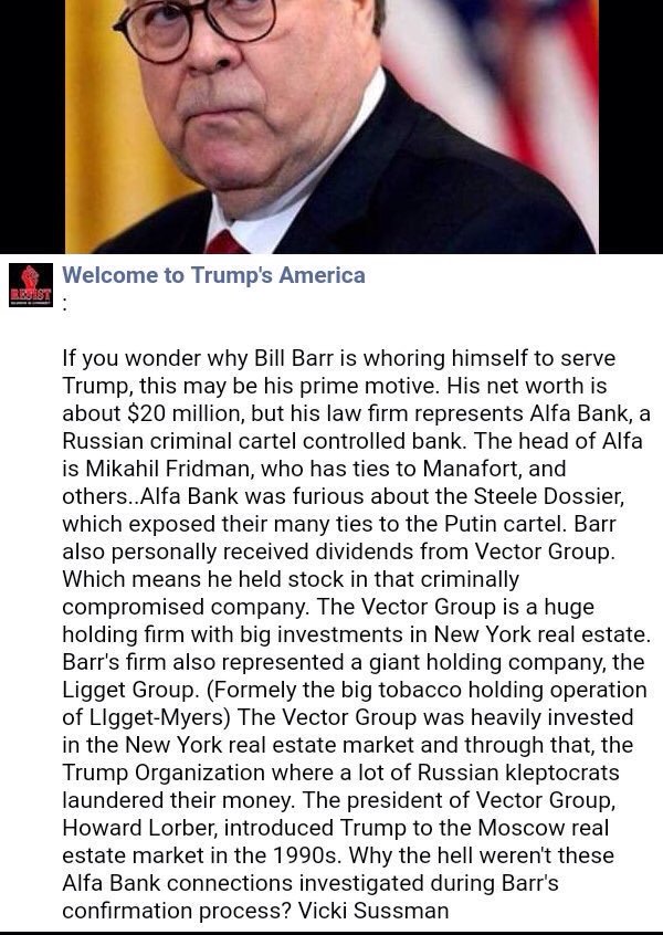 MarilynSarelas's tweet photo. @Strandjunker ✋
#ImpeachBarrNOW
#DisbarBarr
#ObstructorOfJustice
Barr has been a member of the fucketeers for a long time, at least since the Iran-Contra cover-ups. https://t.co/r7QU2QzbDs