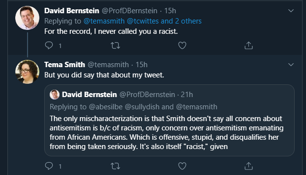 But then, supporting white supremacist talking points - like the existence of 'anti-white racism', rejecting the idea of white privilege, and the repetition of Jewish conspiracy theories - is something Bernstein does.