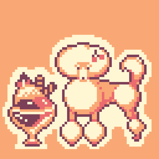 pipipipixel's tweet photo. Made more dogs + food 😅 Which one is your fav?

Poodle's name is Vanilla.
Bichon Maltese is Macaron.
French Bulldog is Don(ut).
Corgi is Caramel.

Palette used is Ice Cream Gb by @KerrieLake get it here: https://t.co/XvrkMdcDWS

#pixelart #dogs #food #patisserie #icecreamgb https://t.co/WDiuR5dRKB