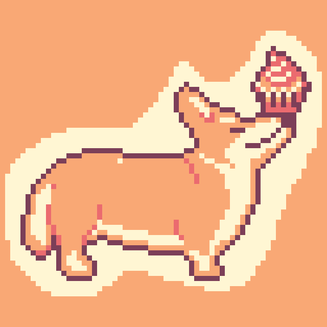 pipipipixel's tweet photo. Made more dogs + food 😅 Which one is your fav?

Poodle's name is Vanilla.
Bichon Maltese is Macaron.
French Bulldog is Don(ut).
Corgi is Caramel.

Palette used is Ice Cream Gb by @KerrieLake get it here: https://t.co/XvrkMdcDWS

#pixelart #dogs #food #patisserie #icecreamgb https://t.co/WDiuR5dRKB