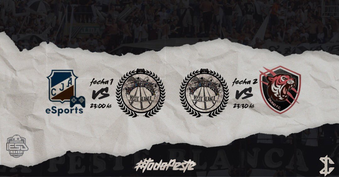 _PesteBlanca_'s tweet photo. ⚪️ IESA ARGENTINA ⚫️

Esta noche arranca el sueño! Sabemos que el camino es muy largo y duro, pero el equipo tiene que estar a la altura desde el primer dia !

•FECHA 1 🆚 @CJAeSports | 23 HS

•FECHA 2 🆚 @DivinoFC_ | 23:30 HS

✍🏽 @BessThhDesing 

#TodoPeste 🎮⚪️⚫️⚪️ https://t.co/kxzEvsao3b