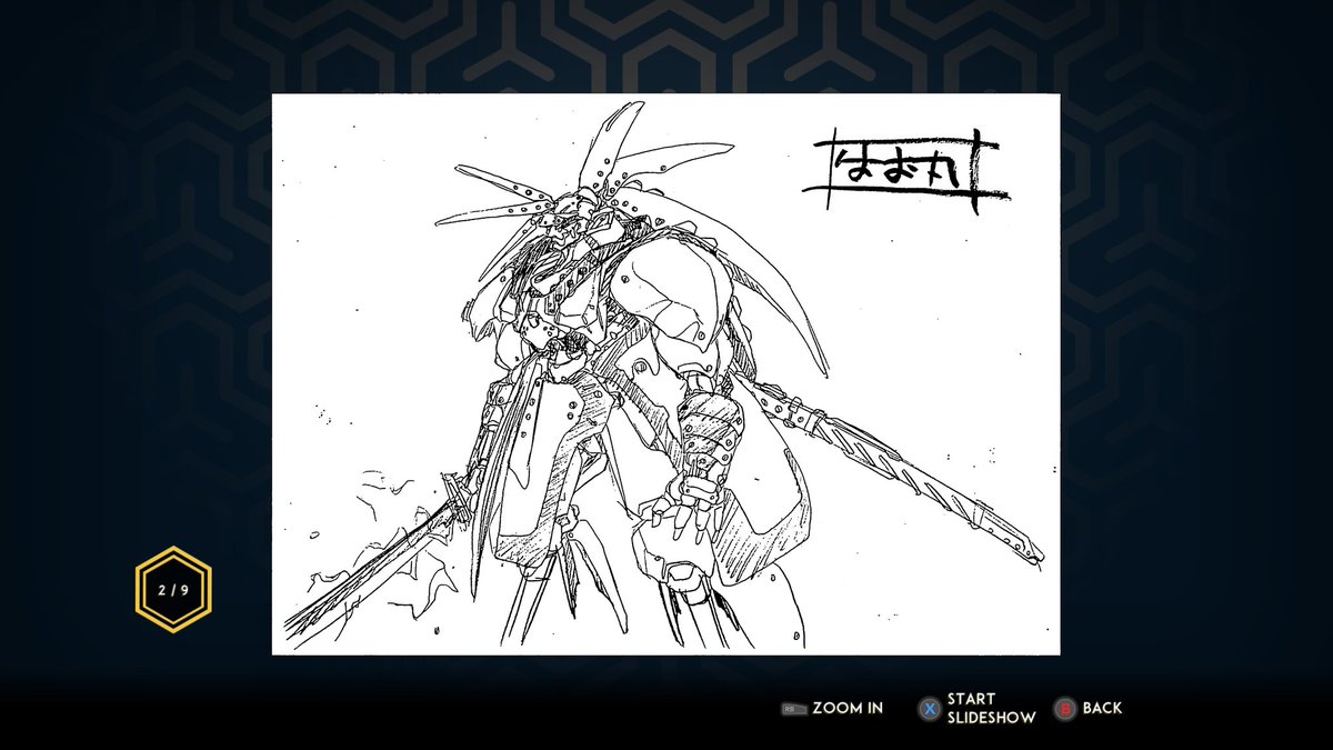 How about concept art for some kind of Samurai Shodown Cyber Robot game? That's here!