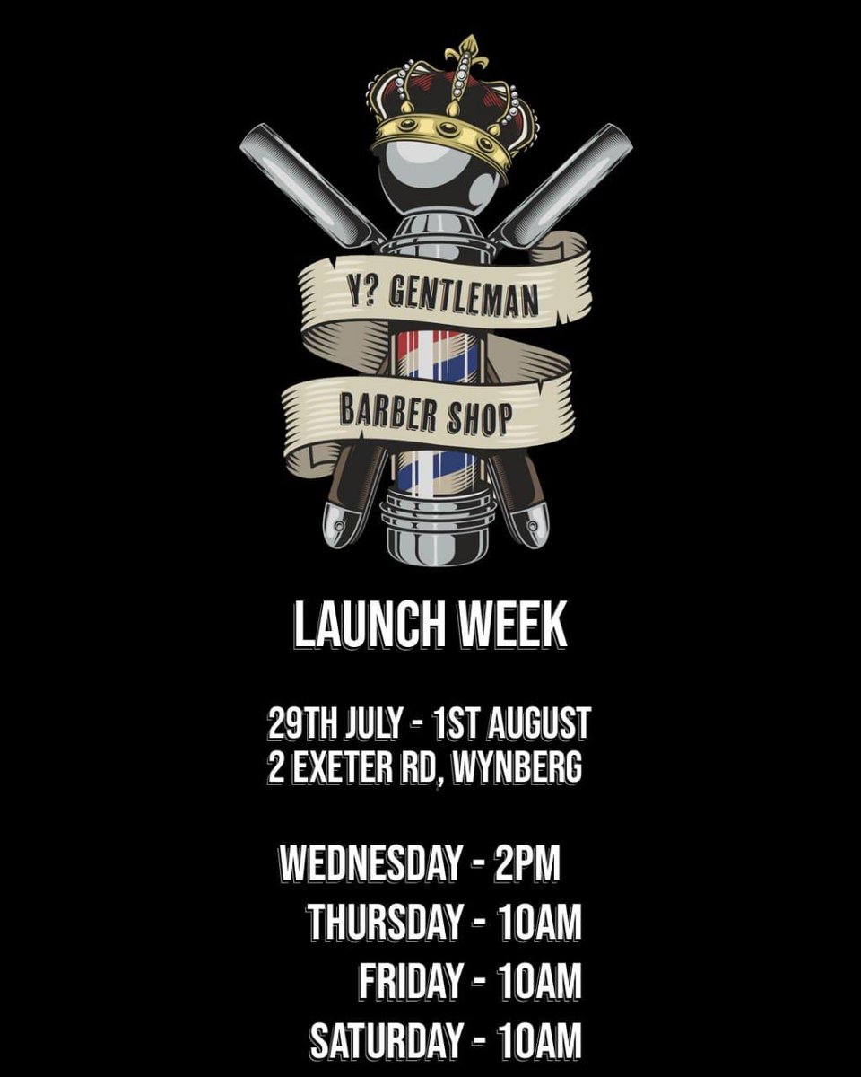 YoungstaCpt's tweet photo. A year ago we opened the doors to our 1st stores @ygen_apparelcpt & Unwantedkicksza, as our marathon continues, tomorrow we launch our barber shop on the blocc called ‘Y?GENTLEMAN’ headed up by @MuffinManCPT & co & SALUTAS to the team for pushing during the Covid pandemic #3T 🕉 https://t.co/kJAzarQLZJ