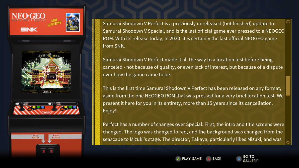 And each of the playable games has a cool history page that delves a bit into their original releases. In the case of SSVP there's even a small taste of the awesome story  @necrosofty shared on his Twitter about how it came to be.