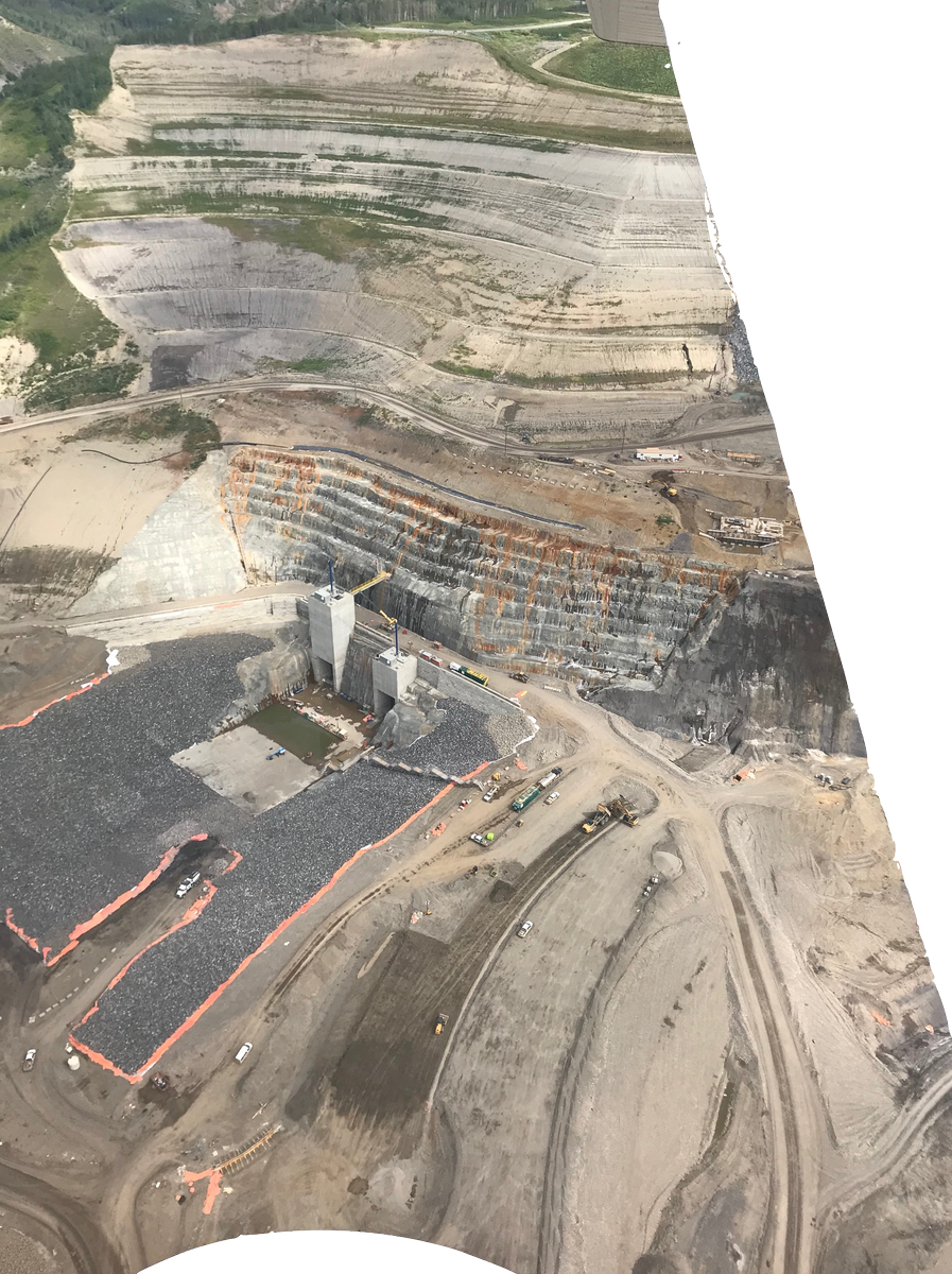 Note: the twin  #SiteC river diversion tunnels are in an arc inside the North bank of the Peace River. You can see the upstream entrances to these tunnels in photos here, and in this previous thread.  https://twitter.com/Lidsville/status/1285996554671669249