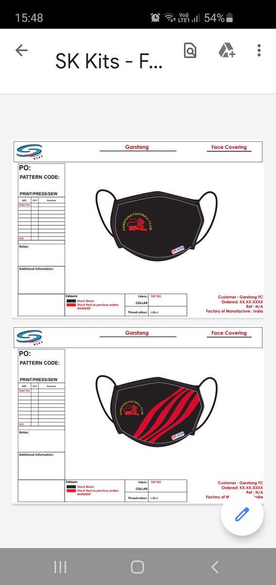 GarstangFC's tweet photo. @GarstangFC face coverings have arrived @SKkits2 and should be with us in the next couple of days. Watch this space as to how to get yours. https://t.co/IySVW2eZf2