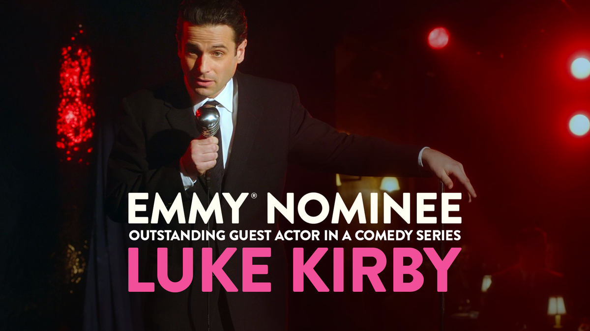MaiselTV's tweet photo. We think a standing ovation is in order! 👏 Join us in congratulating Luke Kirby on his #Emmys nomination for Outstanding Guest Actor in a Comedy Series. #MrsMaisel https://t.co/9BXwH0Epcw