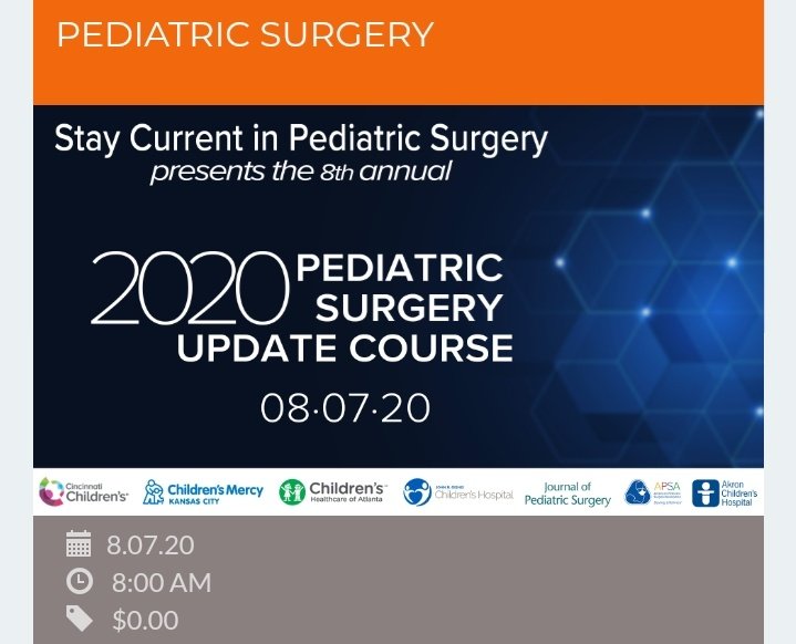 Me4Ped's tweet photo. 2020 Pediatric Surgery Update Course.
"Enfréntese, ría y pelee con sus colegas de #CirugíaPediátrica de todo el mundo en el 8ºcurso anual de actualización virtual de cirugía pediátrica
@APSASurgeons @tponsky
@alejandracasar
👇 https://t.co/oWwEq7QLyK
 
#SoMe4PedSurg #StayCurrent https://t.co/Fd2NwYKkb5