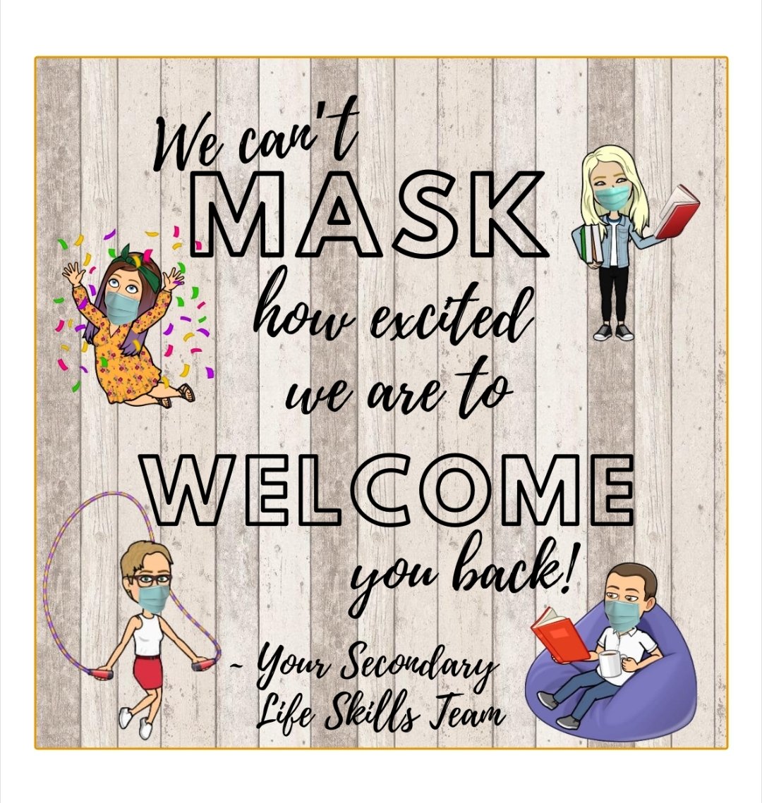KRYSTALsped16's tweet photo. #lifeskills #sped #maskup #welcome #ConroeISD #conroestrong @danspedcoach @LilMissPullen https://t.co/kuJtq0r1Oc