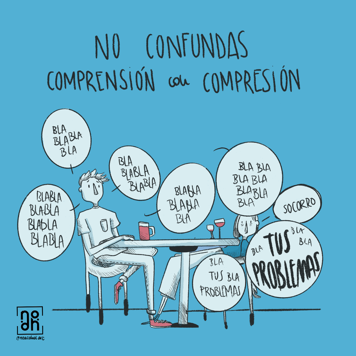 noazabalart's tweet photo. #Comprensión VS #Compresión. #viñetas #humorgrafico https://t.co/OqkKJV89OE