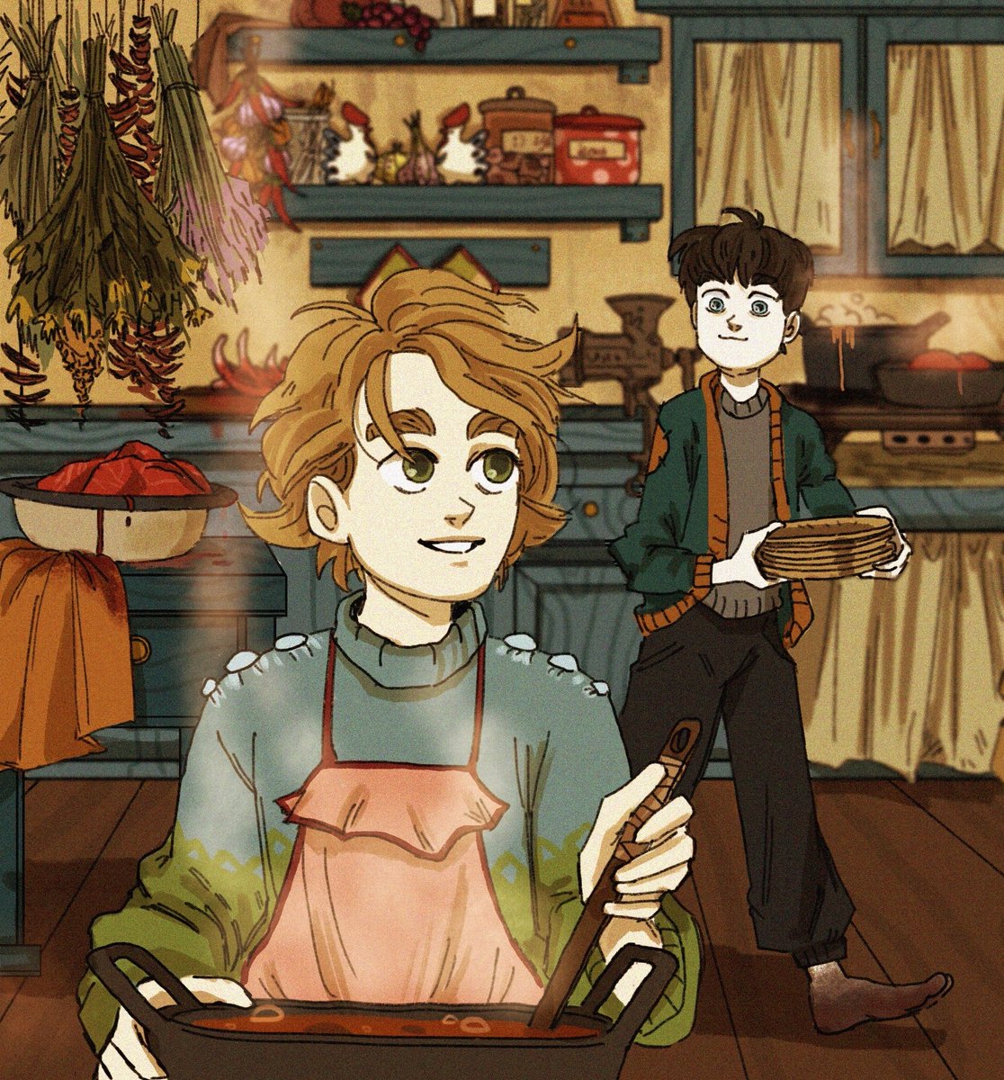 sema_alo's tweet image. with grandpa
#illustration #horrorart #originalcharacter