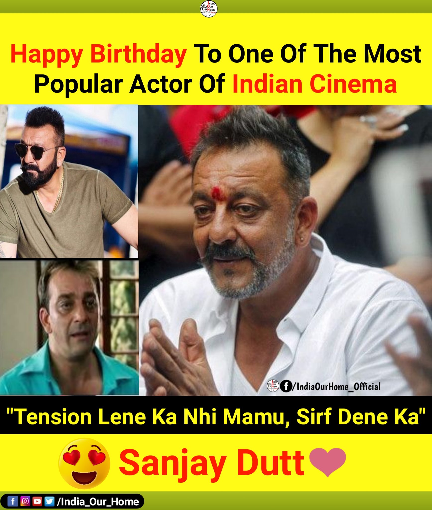 Happy birthday Sanjay dutt 