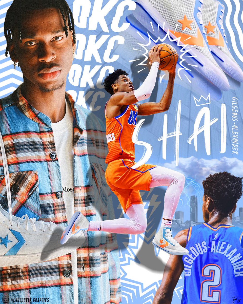 segell_designs's tweet photo. In honor of @shaiglalex signing with Converse👀 #shaigilgeousalexander #okc #okcthunder #thunderathome #thunderart #converse #nba  #graphicdesign #design #art #digitalart #adobephotoshop https://t.co/mtj1MAyKyV