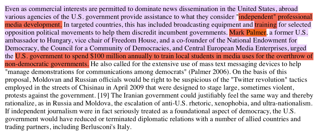 Another thing Palmer and Zorthian agree on is the importance of "independent" TV networks. What Palmer means by independent is: wholly dependent on imperialist capital backed by the US gov, and managed by local anti-communist cadres, trained up by an army of US consultants