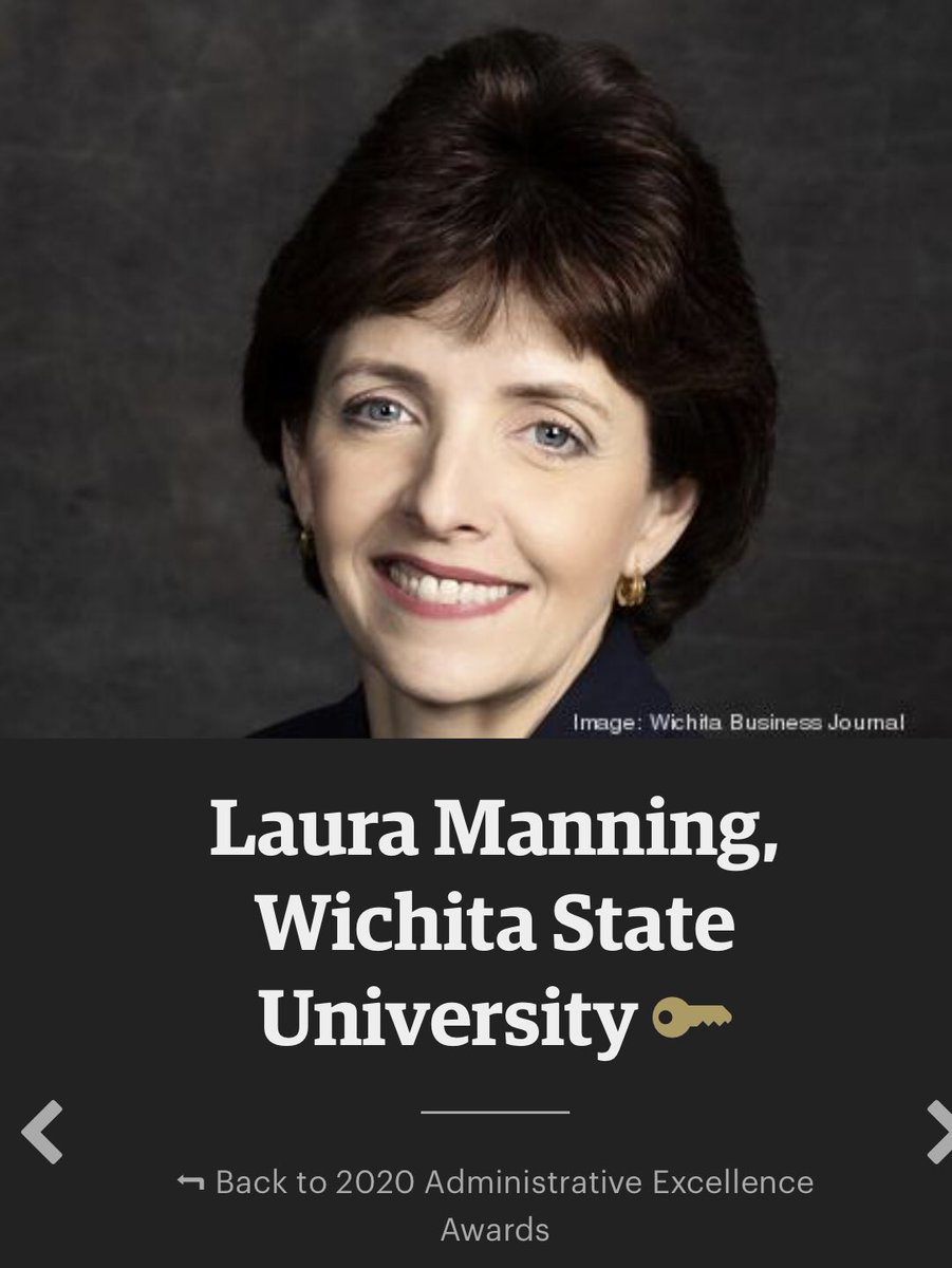 WSU_Provost's tweet photo. Celebrated today @laura_manning88 recognition by @ICTBizJournal for administrative excellence @WichitaState! #wsunow https://t.co/xQJ6VbsGKu
