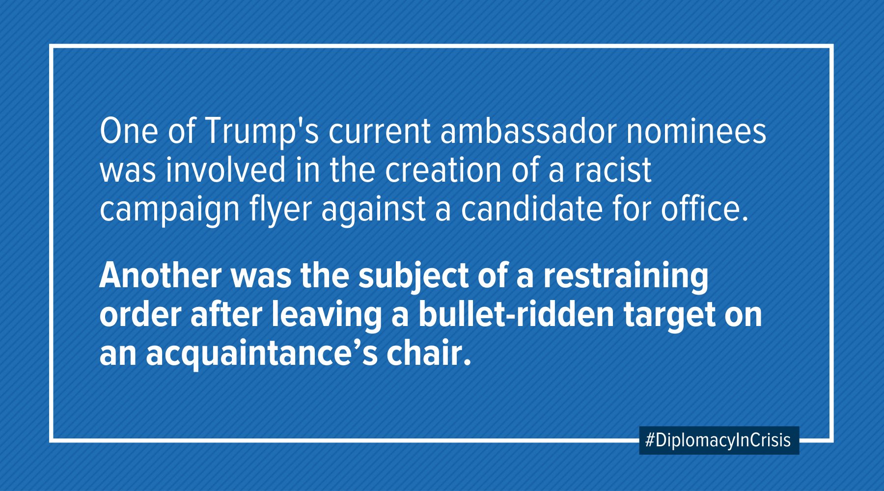 Senator Bob Menendez on Twitter: "Unqualified and unfit candidates have