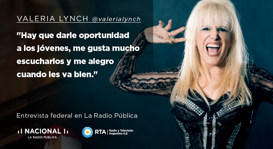 NacionalAM870's tweet photo. "Hay que darle una oportunidad a los jovenes, me gusta mucho escucharlos y me alegro cuando les va bien" @valerialynch en la #EntrevistaFederal con periodistas de todo el país. @PremiosGardel https://t.co/PYeKXOrqOB