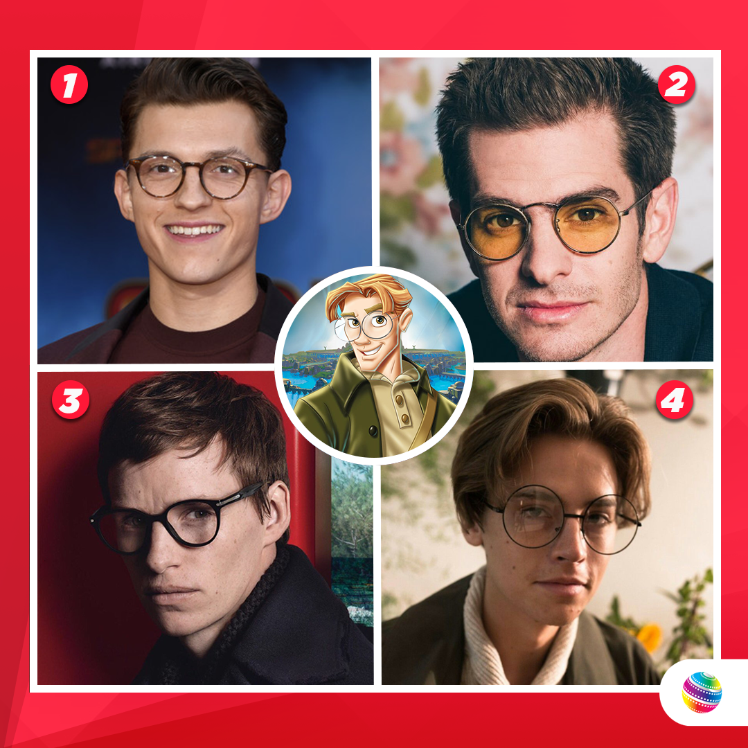 Cinemex's tweet photo. En el #Vs de hoy dinos... 😏 si se realizara una versión Live-Action de #Atlantis ¿quién debería interpretar al tímido pero aventurero #MiloTatch?
¿#TomHolland, #AndrewGarfield, #EddieRedmayne o #ColeSprouse? https://t.co/iaulAxUHst