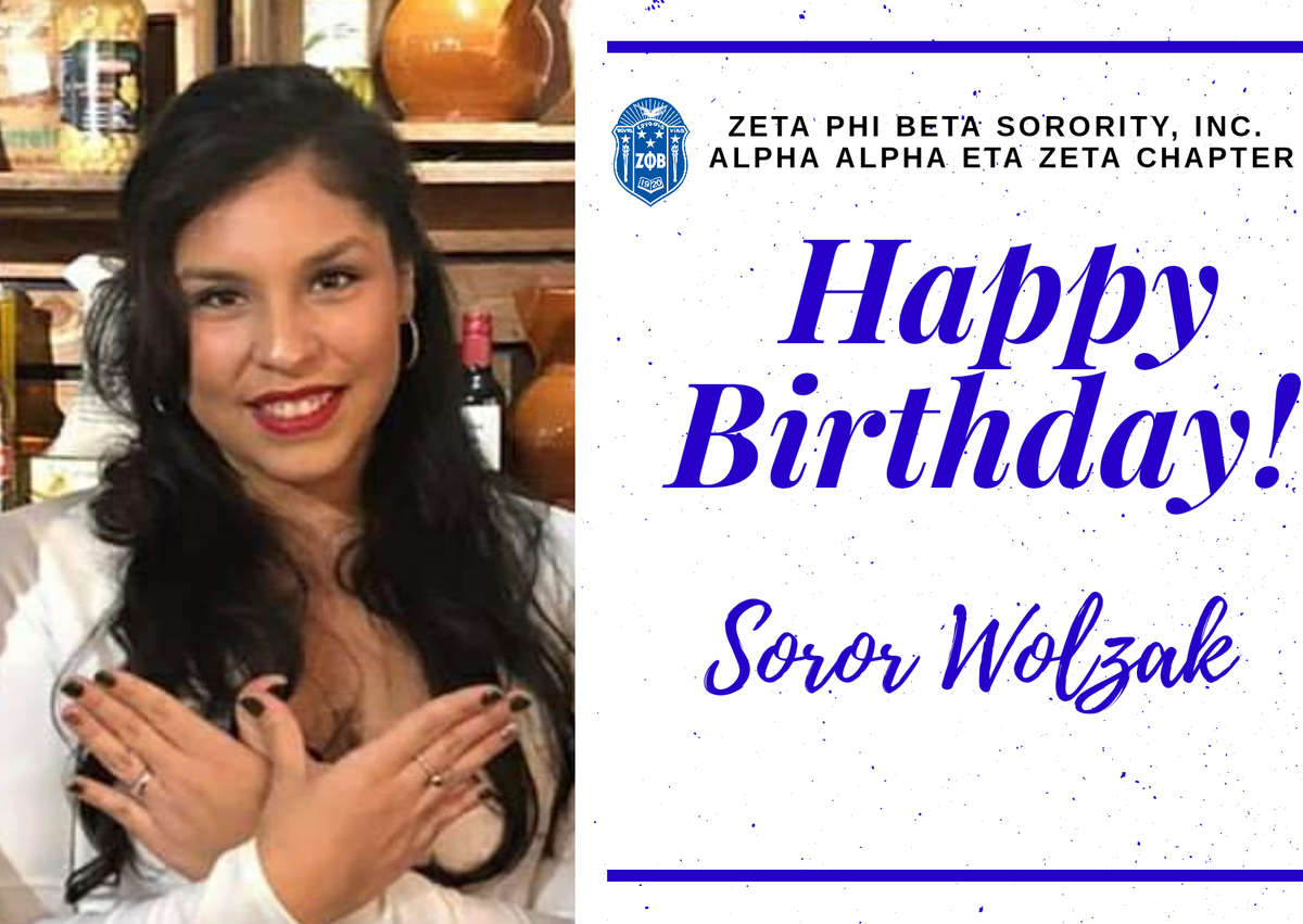 ZetasInEngland's tweet photo. We would like to wish Soror Wolzak a very happy birthday! Wishing you love and smiles on your day! #ZetasInEngland https://t.co/bf0MkkOMTg