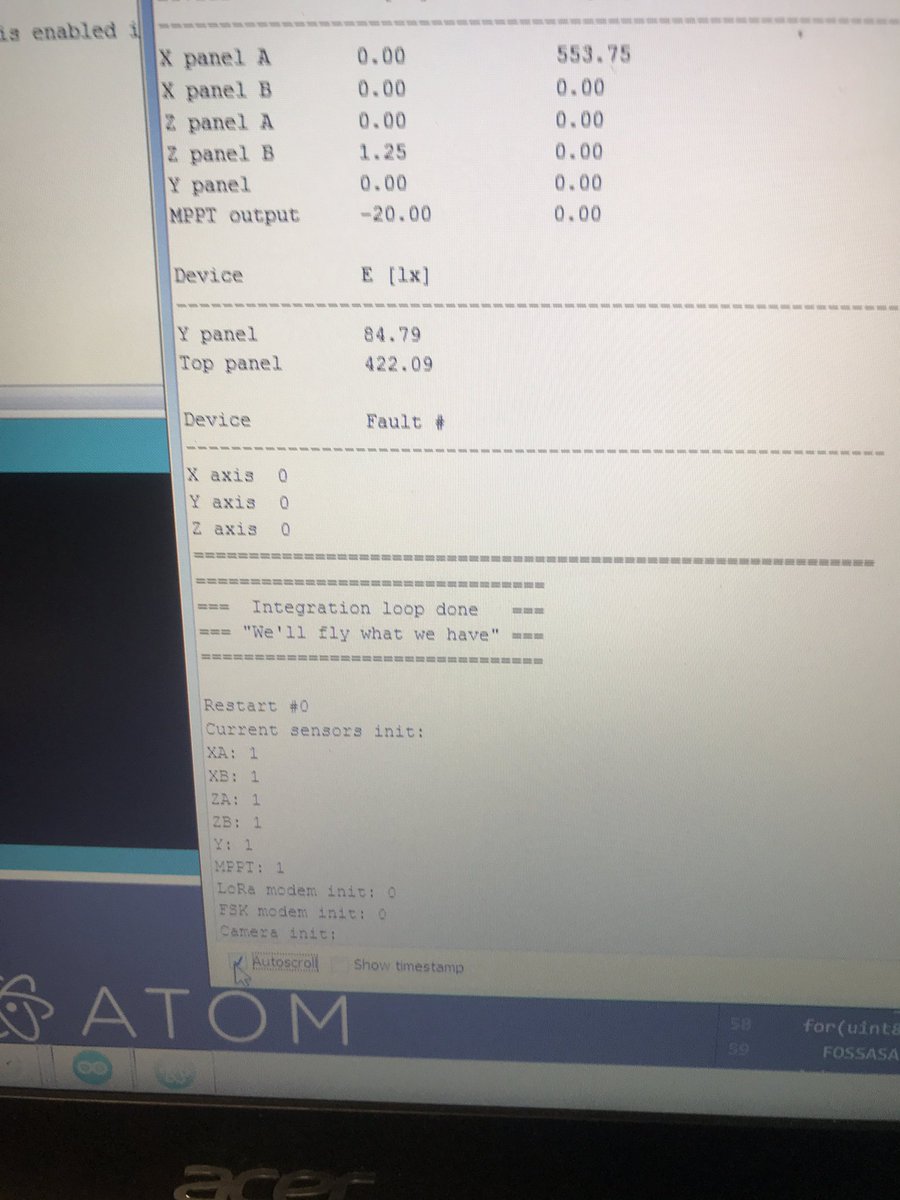 EA4HCD's tweet photo. #FOSSASAT’s are finally flashed with the final flight code and soon on their way to USA for launch. Final Easter egg from our software Engineer before the sat goes silent was a good end to the day... “We’ll fly what we have” https://t.co/1VWcRSfVqG