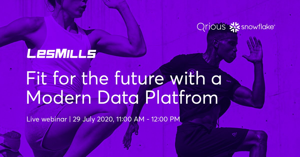 qriousnz's tweet image. Join Qrious Limited, Snowflake and Les Mills International today, at 11:00 AM!

⏰ Last chance to register for our live webinar, or to receive the on-demand link here: qrsly.nz/2CNLmcO

#Qrious #Snowflake #ModernDataPlatforms