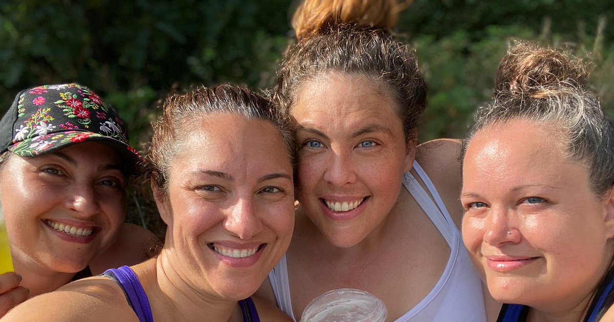 Mrs_A_Isaac's tweet photo. My group of sisters and I are running together because it supports our own mental health and we believe that EVERY womxn should have the right to feel safe and respected in our community. 💜💜💜💜 Who wants to join us? #Steps2020Challenge #StepstoendVAW #WhyweWalkChallenge https://t.co/Ii25KsdO5t