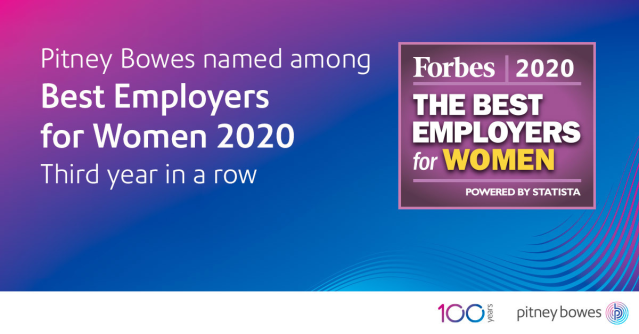 rsstenson's tweet photo. @PitneyBowes is proud to be recognized as one of @Forbes' Best Employers for Women in 2020 for the third year in a row. #PBemp https://t.co/sPcjRB8Zgl https://t.co/SRBGTFX3YP