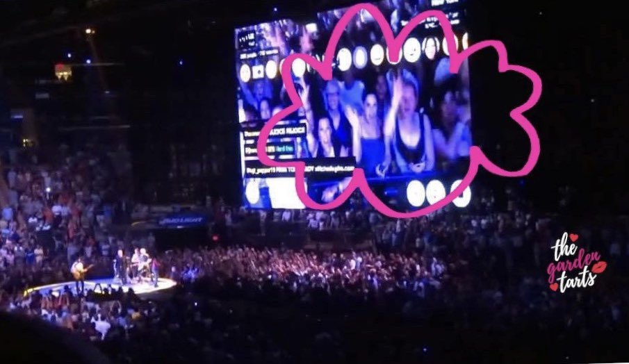 the_gardentarts's tweet photo. Ignore the tiny rock stars and look at 2/3 of US on the big screen! We were almost famous!
#u2 #bono #u2msg2015 #u2ietour #u22015 #almostfamous #thegardentarts https://t.co/uzRwylGeYo