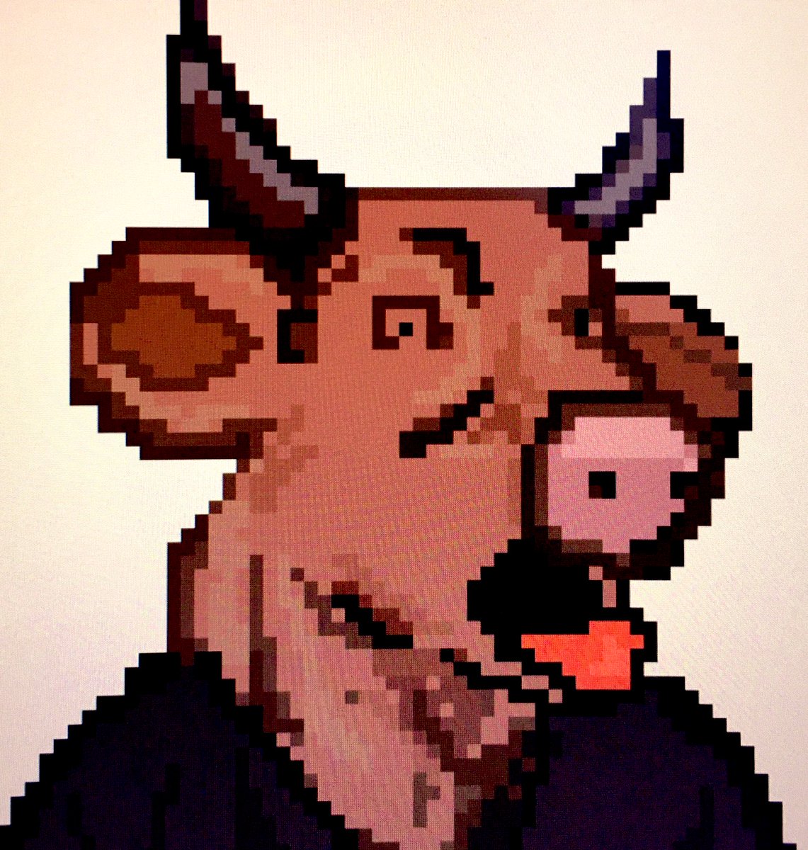 ignacio666XL's tweet photo. #Bull @Pixel_Dailies #pixel_dailies #pixelart https://t.co/zlKpp5AnQR