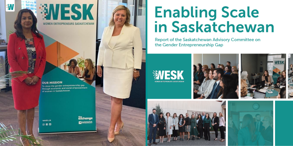 Today, @wesk306 released the final report of the SK Advisory Committee. 'Enabling Scale in Saskatchewan” outlined 10 recommendations to build a climate conducive to supporting women entrepreneurs in scaling their businesses. @tbeaudrymellor bit.ly/2XlTgkL