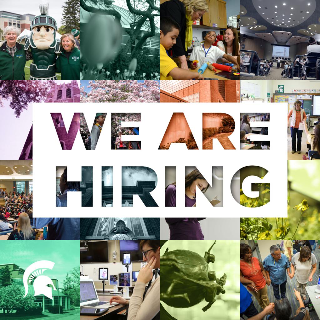 MSUCollegeofEd's tweet photo. The College of Education is seeking a marketing coordinator to work with @Prof_KBowman in support of online graduate programs. Applications open: https://t.co/5EkRBS1yzJ https://t.co/zcvZjQqlf4
