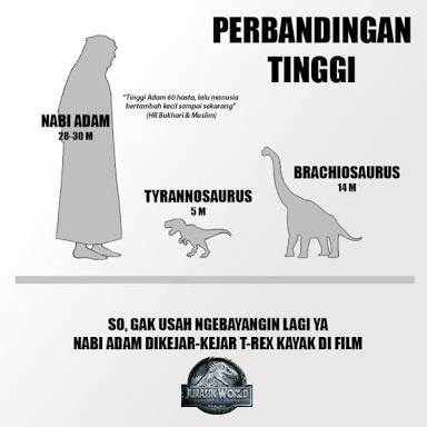 gembrit's tweet photo. Nabi Adam melihat T-Rex https://t.co/8iSMxZ33LQ