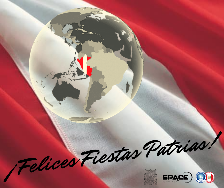 spaceUNMSM's tweet photo. #FelizDíaPerú
¡Felices Fiestas Patrias!🇵🇪 https://t.co/GZq296vkj2