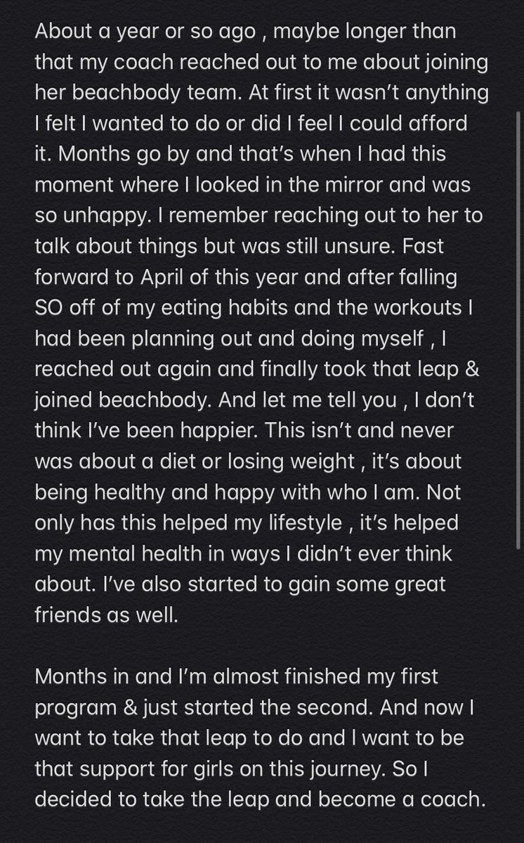 ashleeyyyyyx's tweet photo. If you have any questions about this program , please reach out.
#beachbody #beachbodycoach #coaching #motivation #newjersey #workout #positivevibes #workoutsfromhome #selfcare #selflove #healthyliving #fitness #teambeachbody #bod #goals #accountability #athomeworkouts #getfit https://t.co/M47aHxxIhD