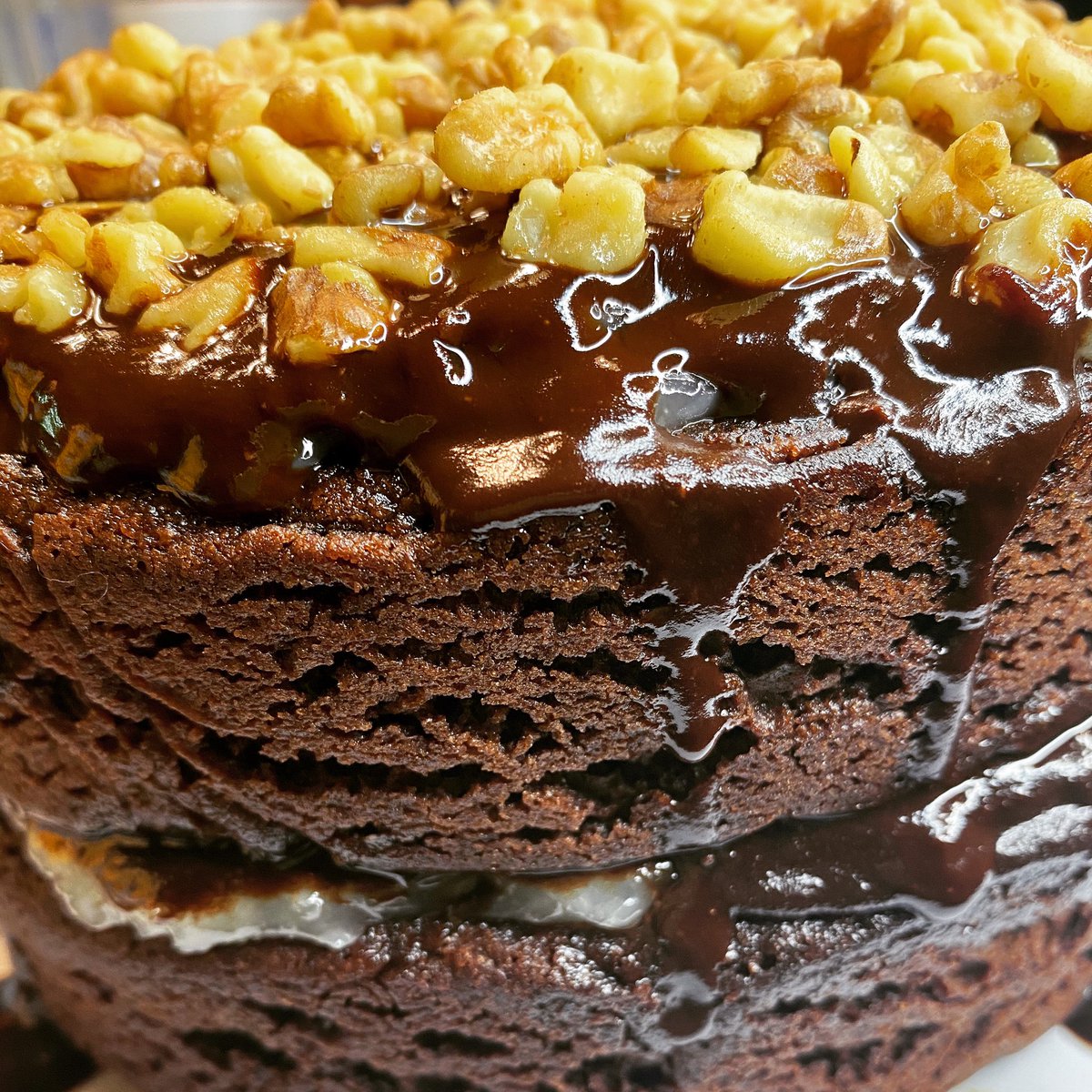 demicha's tweet photo. #glutenfree + #diaryfree German Chocolate Cake w/ Chocolate Ganache. Using my fave @BobsRedMill #glutenfreeflour https://t.co/q8zoF6UCSP