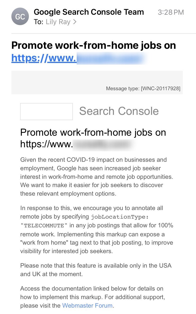 Google jobs from sales home