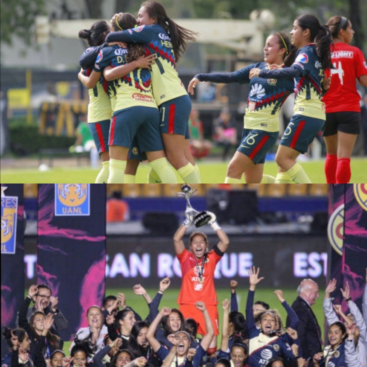 Azul8Acrema_Fem's tweet photo. Hace 3 años se hizo realidad el sueño de muchas, comenzó la @LigaBBVAFemenil con el #AP2017, nosotras debutamos el 29 de Julio 2017 con triunfo 1-0 sobre Tijuana en 🏟️ Cancha Centenario, ya levantamos una 🏆 y vamos por muchas más... 🙌🏼🔝
#SOMOSAMÉRICA 🦅 https://t.co/zljKGH1W4l