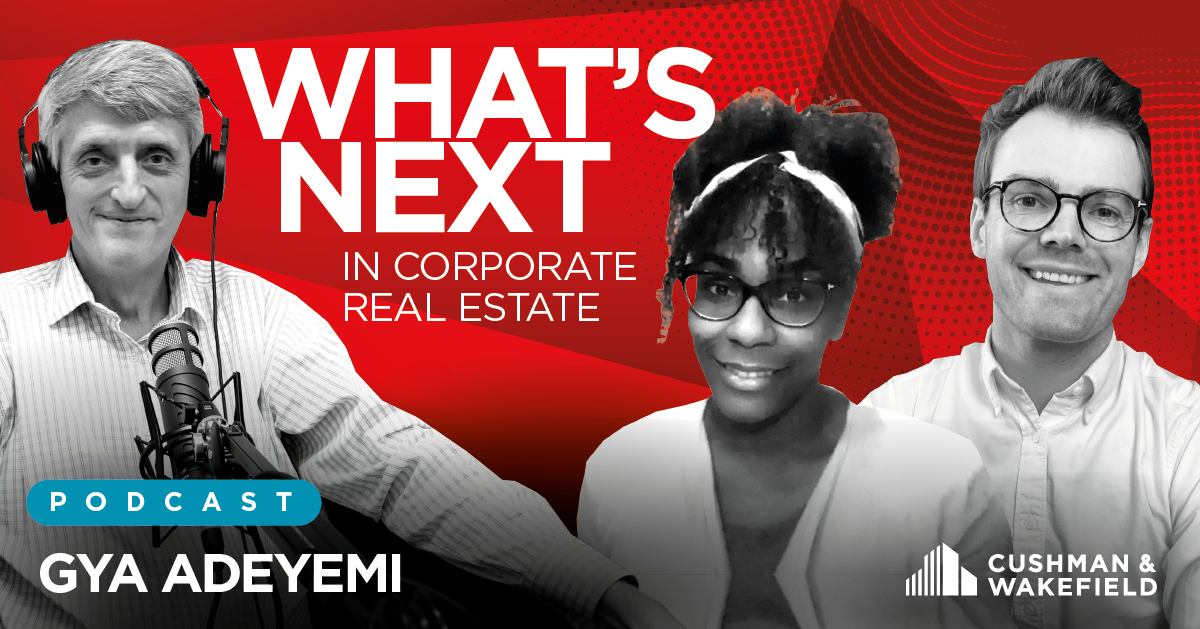 In our latest podcast, <a href="/CushWakeUK/">Cushman & Wakefield</a>'s Michael Creamer and Alex Burnett talk with <a href="/Facebook/">Facebook</a>'s Gya Adeyemi about real estate partnerships, culture and diversity within EMEA #CRE and the change being driven by the #BLM movement. Listen here >>  cushwk.co/3hGO3vt