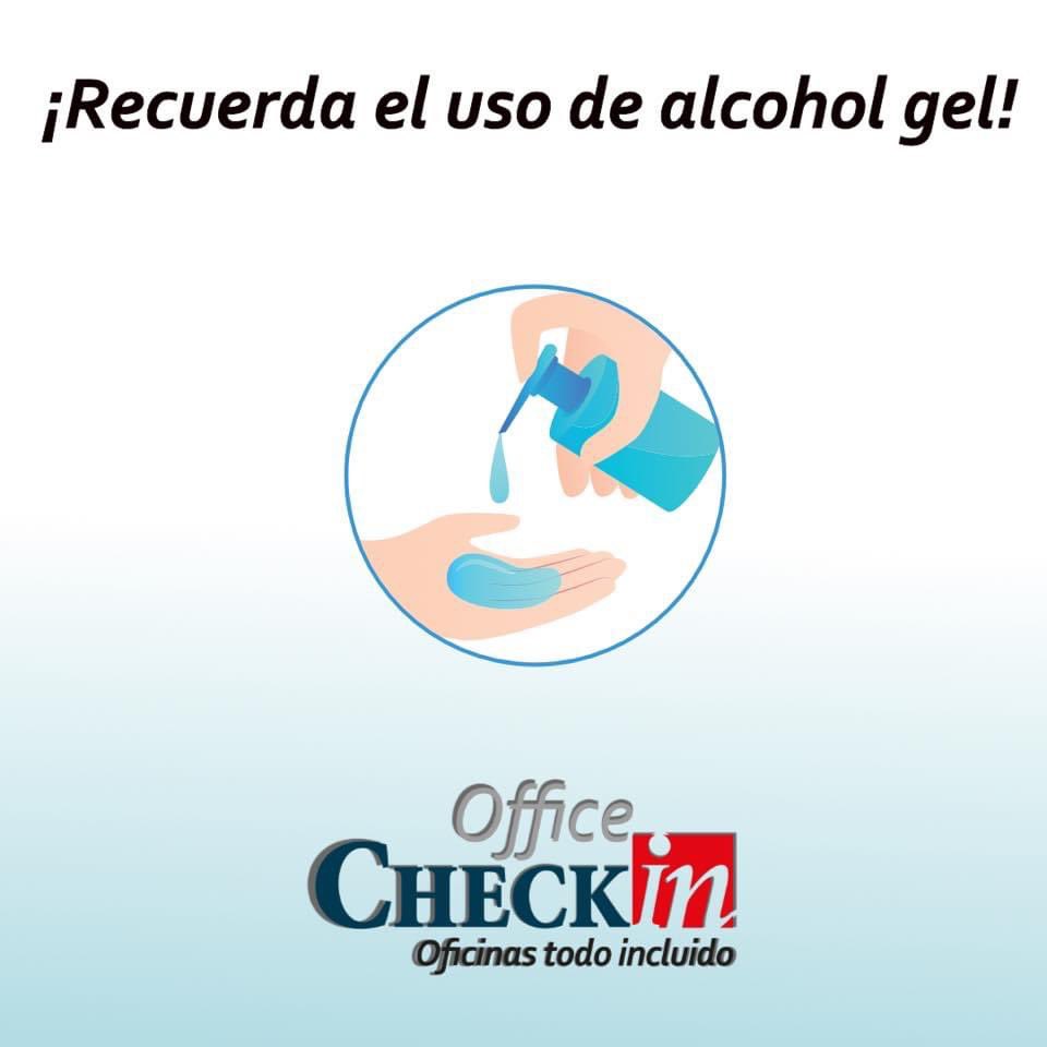 CheckinOffice's tweet photo. ¡En nuestras instalaciones contamos con dispensadores de alcohol gel! Para tu uso 😊 https://t.co/UZF1Xh9A0N