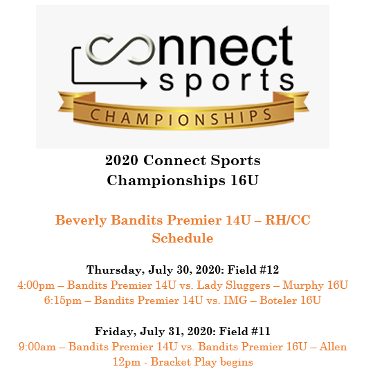 We will be in Chattanooga, TN. this week for our last tournament of this wacky and wild 2020 summer season. We will be streaming live, below is our pool schedule! Go Bandits! #Fearthewoo