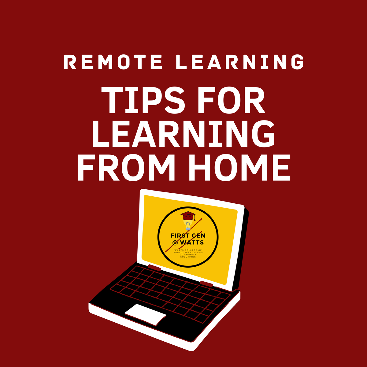 FirstGenWatts's tweet photo. Tips for learning at home!
#FirstGenatWatts #FirstGenStudents #ASUWatts #ASU #ArizonaStateUniversity #ASU2024 https://t.co/3IMWvdPte2