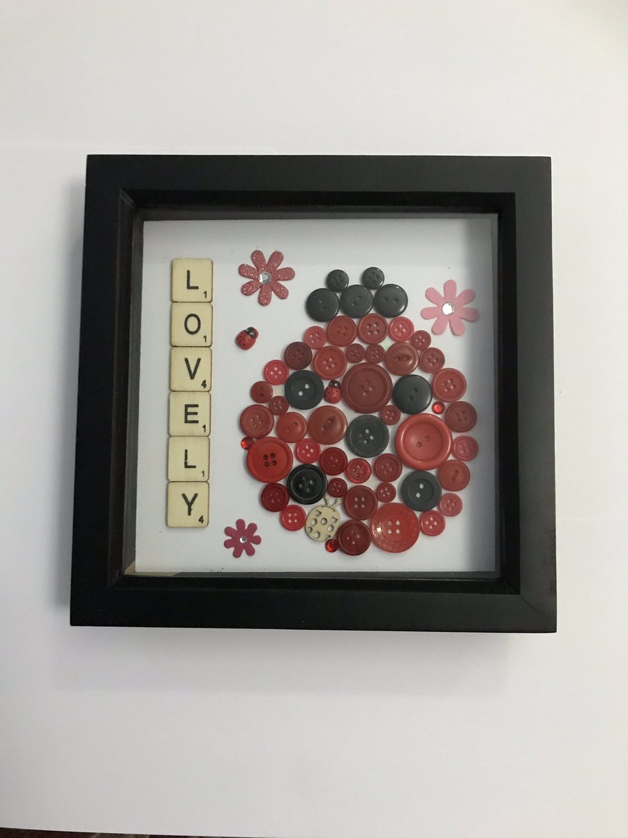 frames_box's tweet photo. Ladybird/Ladybug...🐞 #Craft #Boxframes #Giftideas #Ladybird #Ladybug https://t.co/zyreqbkv9z