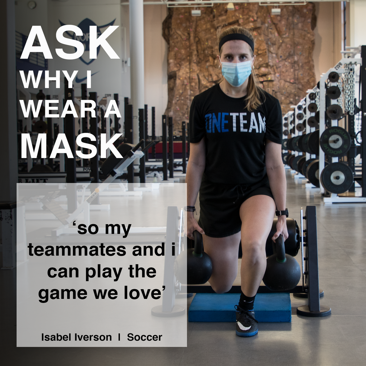 norsesports's tweet photo. Why do you wear a mask? #MaskUp #LutherCollege #GoNorse https://t.co/g1bqzhHeJ0