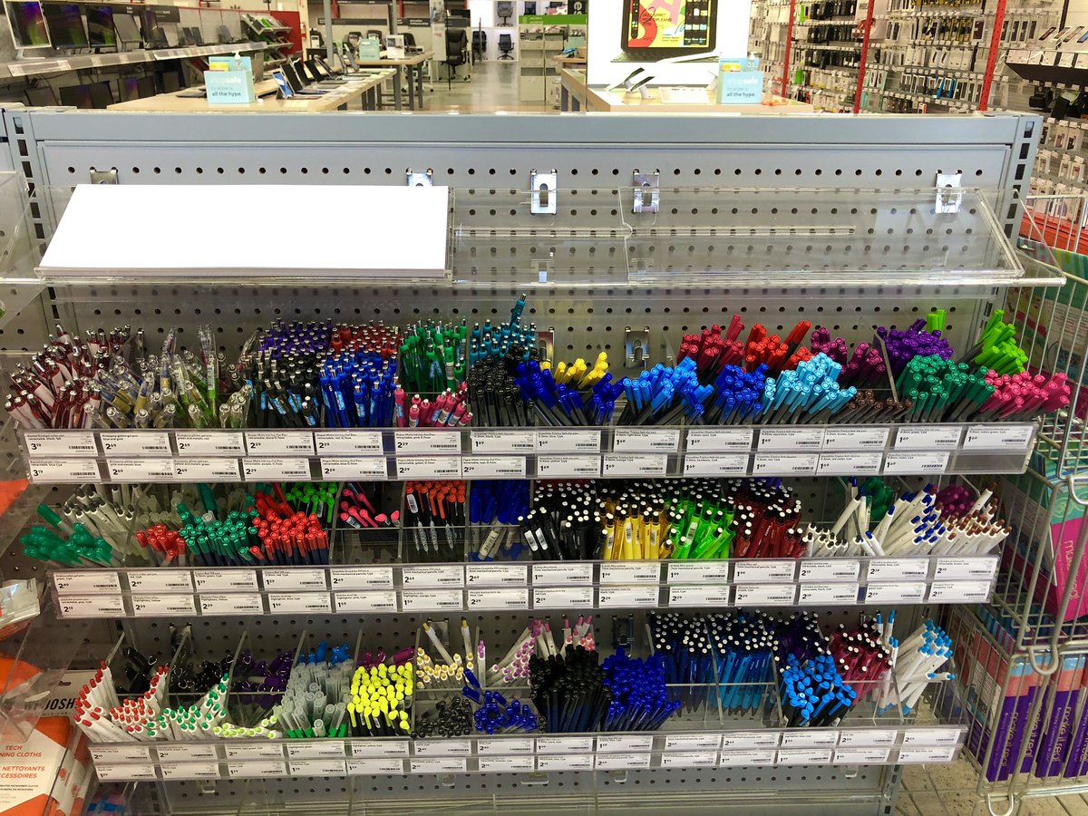 HeyItsMeMissJT's tweet photo. Calling all stationery lovers: Come on down to @StaplesCanada on the Kingsway in #Sudbury and check out our newest pen bar! Test out the colours and take home all of your favourites! #BackToSchoolHeadquarters #BackToSchoolSpecialists #WorkLearnCreate πππ https://t.co/m55EZ2DJEZ