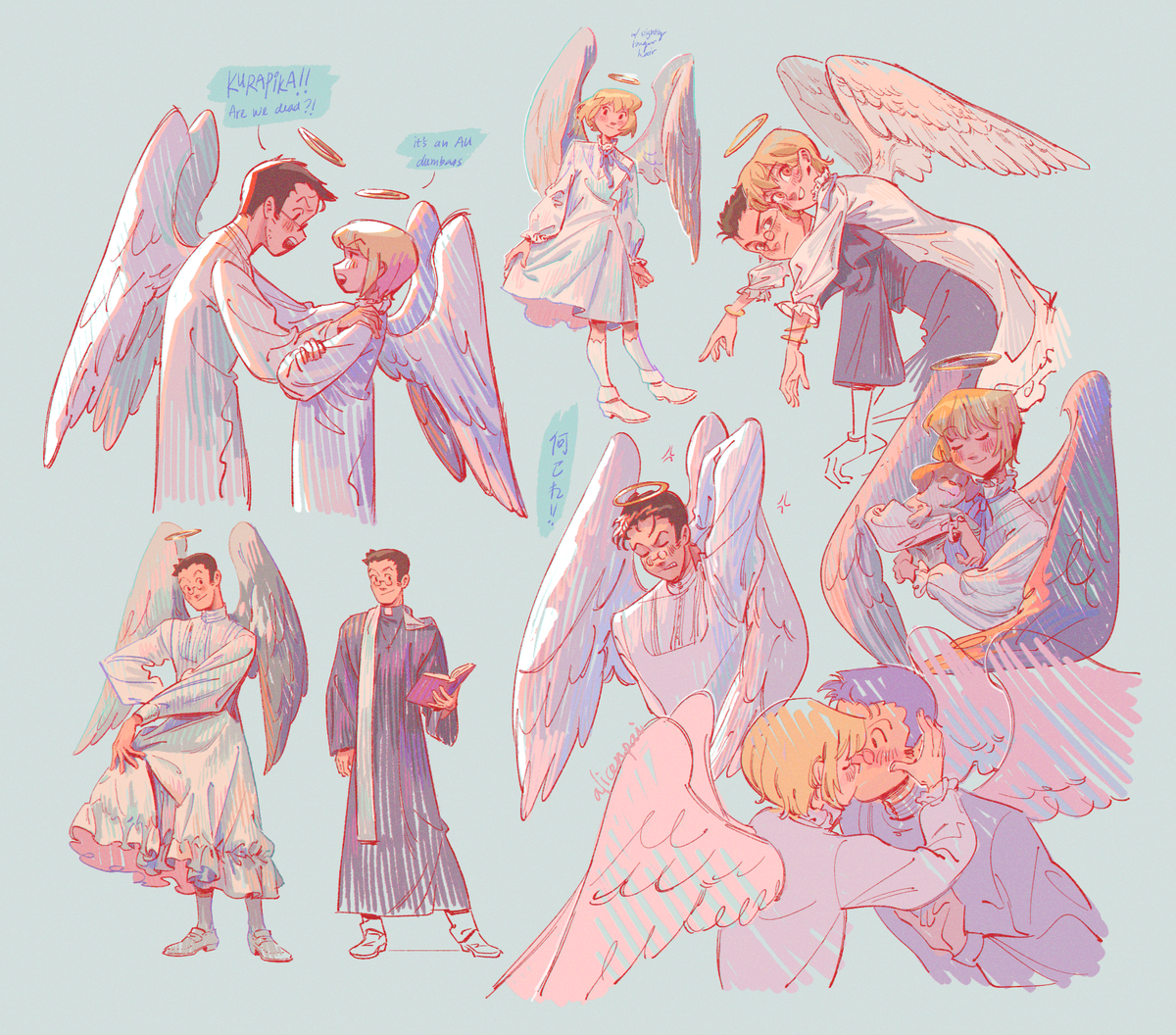 alicenpai's tweet photo. some scribbles .. for leopika week that i didnt finish last week haha.. 👼 https://t.co/utH70rrVrs