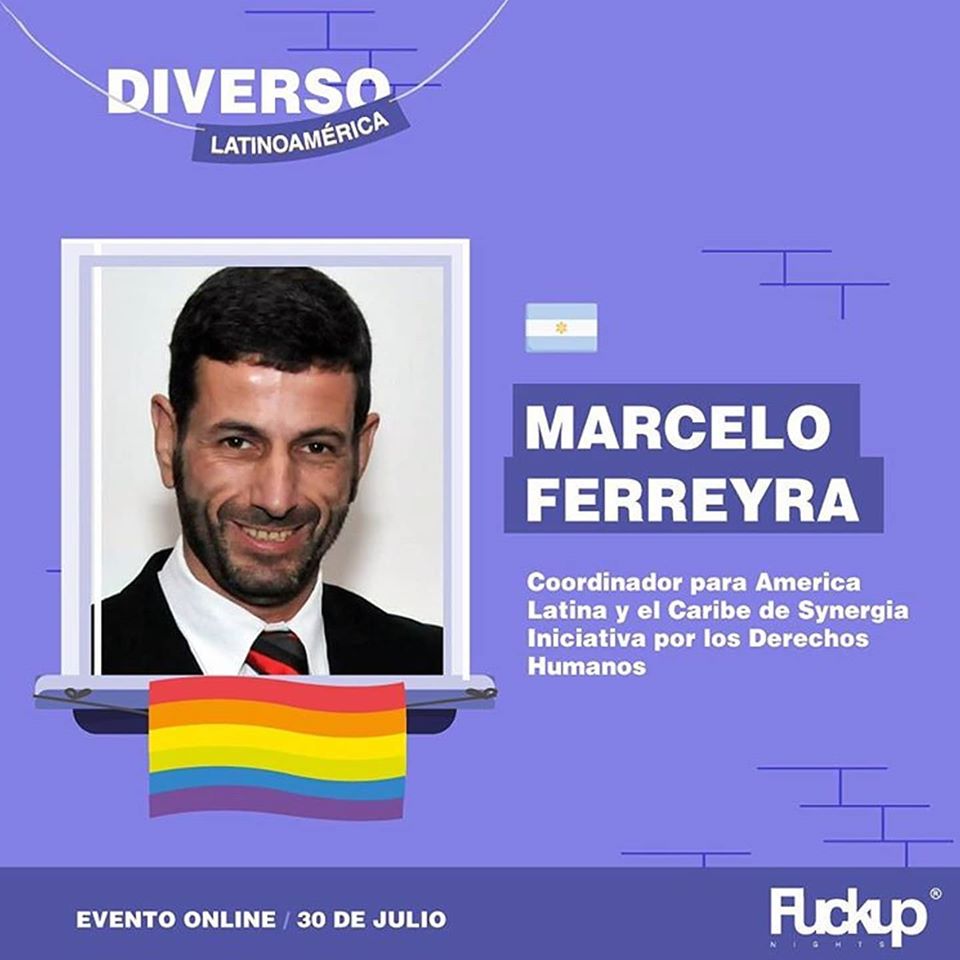 leathermen_ar's tweet photo. Fuckup Nights Latinoamerica Diverso

Orador argentinx: Marcelo Ferreyra @gaylesdc, Coordinador para América Latina y la Sinergia del Caribe, Iniciativa de Derechos Humanos.
https://t.co/naXolNL8JD

La invitación es este 30 de julio a las 21hrs, acceso gratuito @FUNBuenosAires https://t.co/UqiNaCVeeN