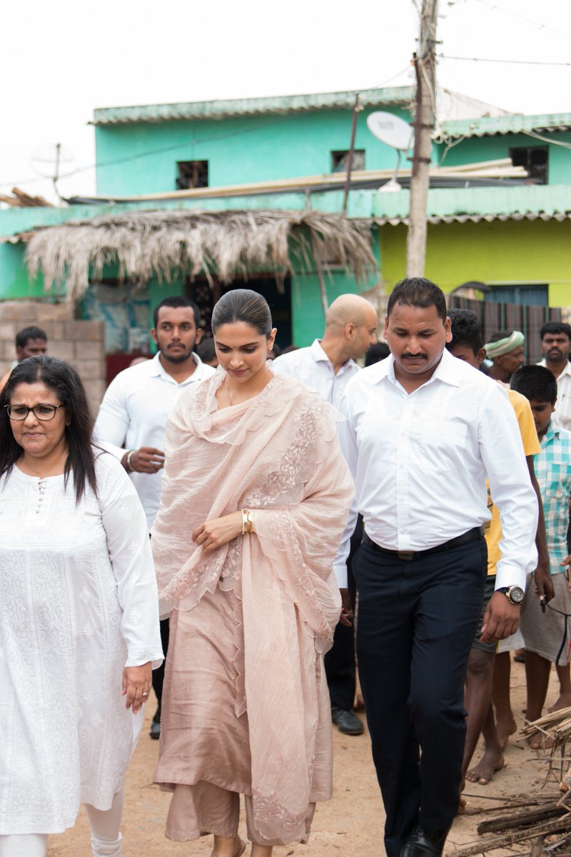 In 2017 Deepika and the foundation visited two PHCs, one in Pallaghatte and the other in Bilchodu village to see the ground situation for herself and to listen to them and offer them the help they need.