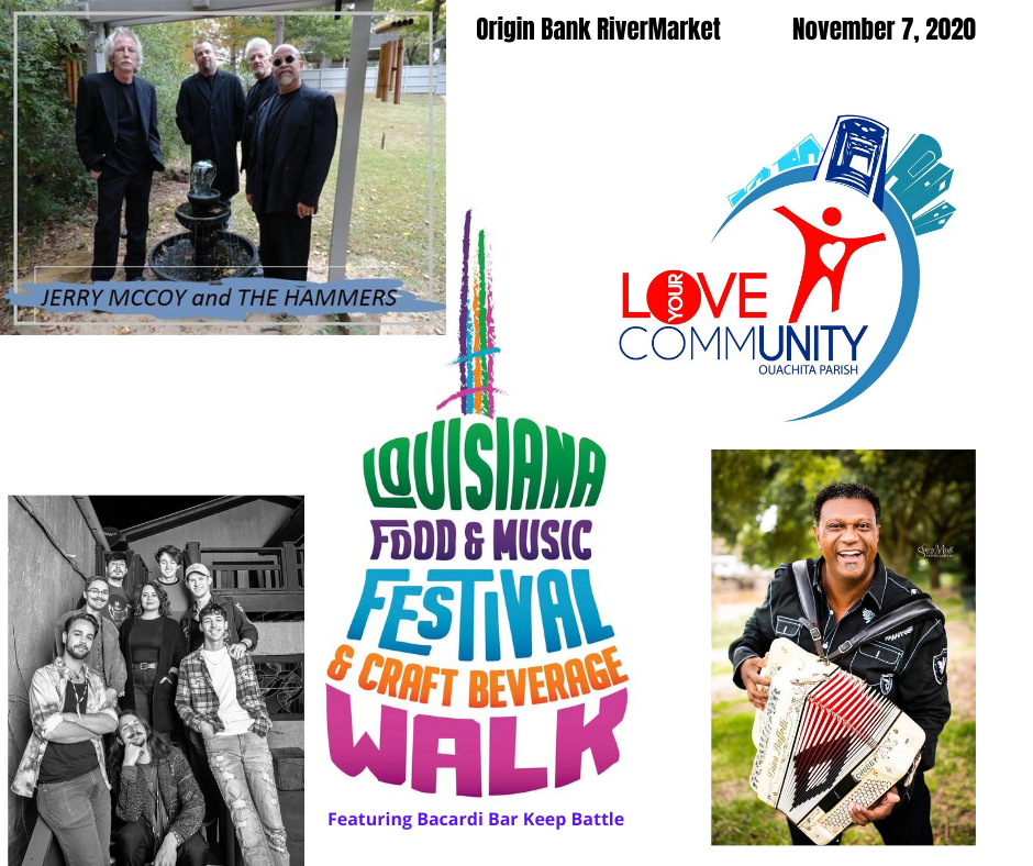 downtownmonroe's tweet photo. On Saturday, November 7, 2020, La Food &amp; Music will be featuring “Bacardi Bar Keep Battle” and the “Craft Beverage Walk.” 🍸🍹🍻🎉
Buy your ticket in https://t.co/O3M2bceD7c https://t.co/qBZwMOkzhT