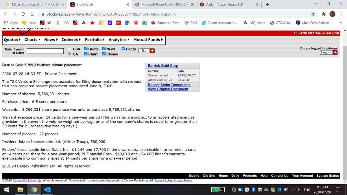 Only Stockwatch could screw this one up!