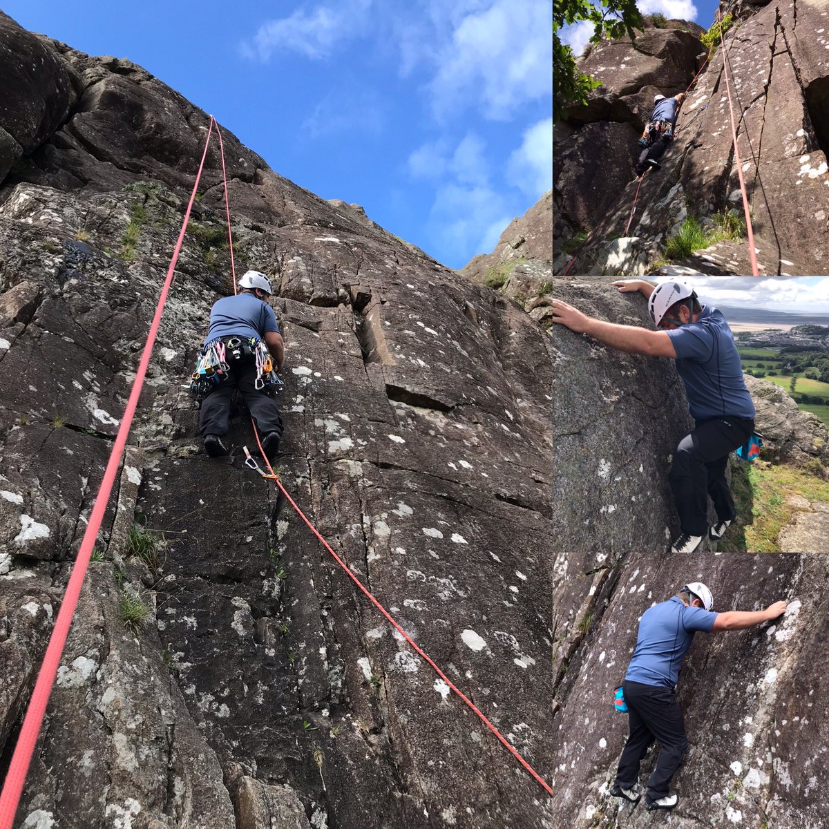 Great movement, great gear and great mindset, so much has to come together for successful and enjoyable leading. Association of Mountaineering Instructors Nicola Jasieniecka #climbing #leading #trad #rock #movement #headgame #buildingblocks
